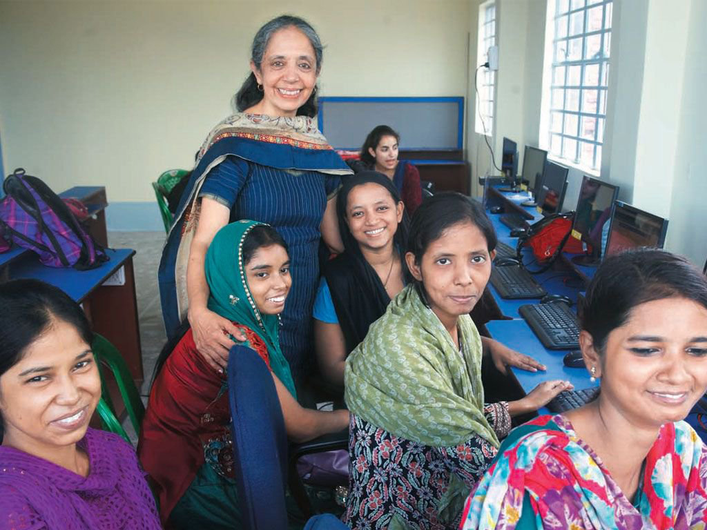 iMerit founder and CEO Radha Basu at the Metiabruz centre